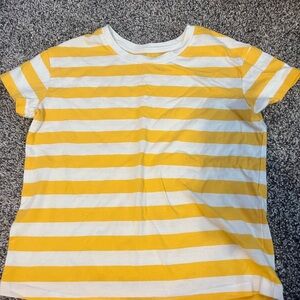 Cat & Jack, yellow and white striped t-shirt